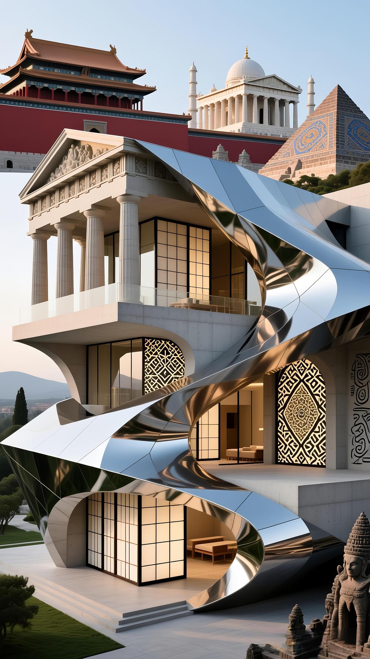 传统和未来融合的建筑艺术（图ZMzk5MTYwNDYw） - 艺术插画 - 站酷设计师海报设计师原创素材 - 站酷ZCOOL