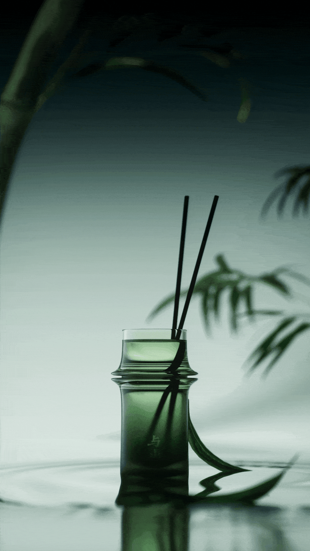 与山 竹 新中式香薰 品牌x三维动态设计合集