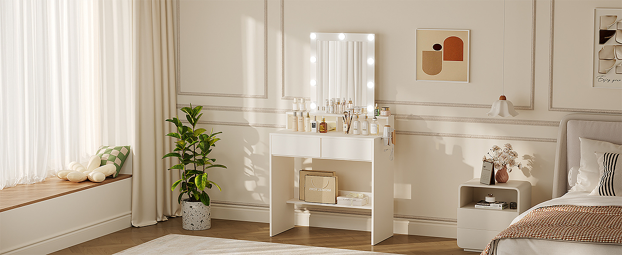 Amazon | 室内家居 化妆台效果图 A+案例分享