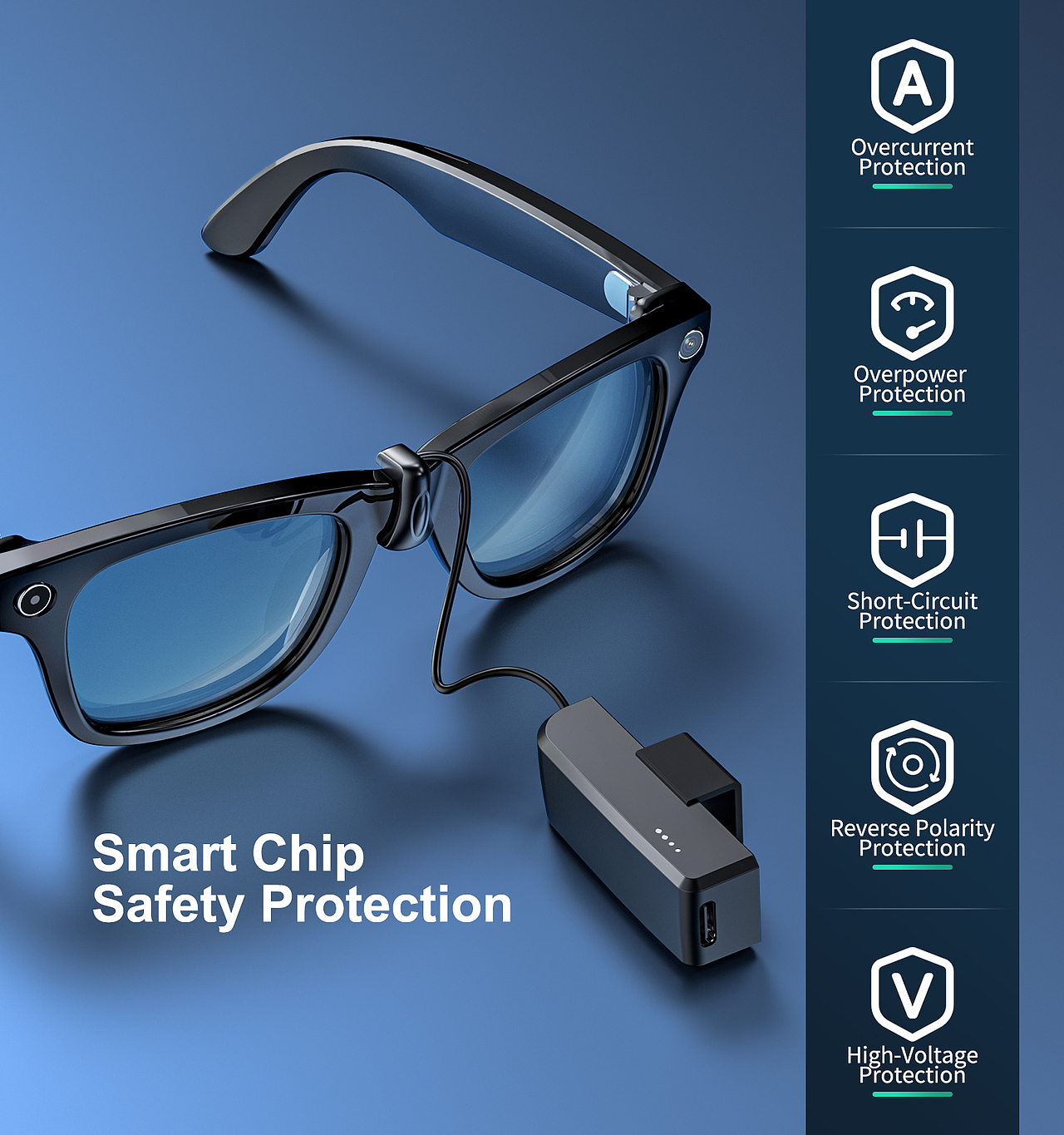 设计案例|Meta眼镜移动电源亚马逊主图