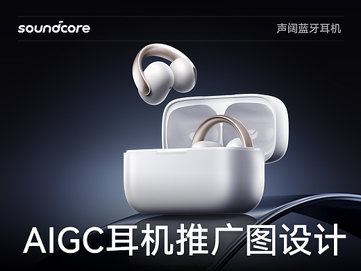 soundcore蓝牙耳机AIGC推广图设计 | AIGC案例