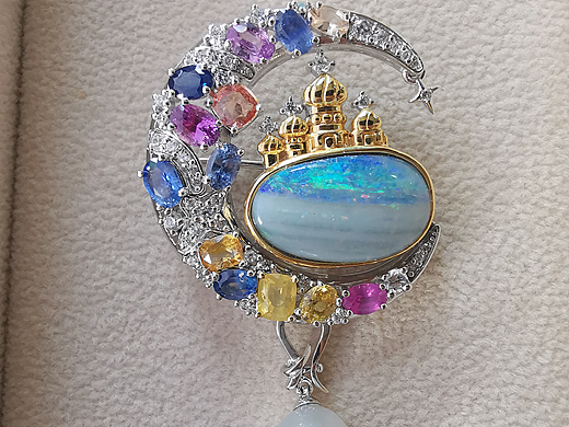 一千零一夜胸针 月上的城堡