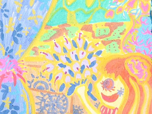 童画疗愈“窗台下的小女孩”