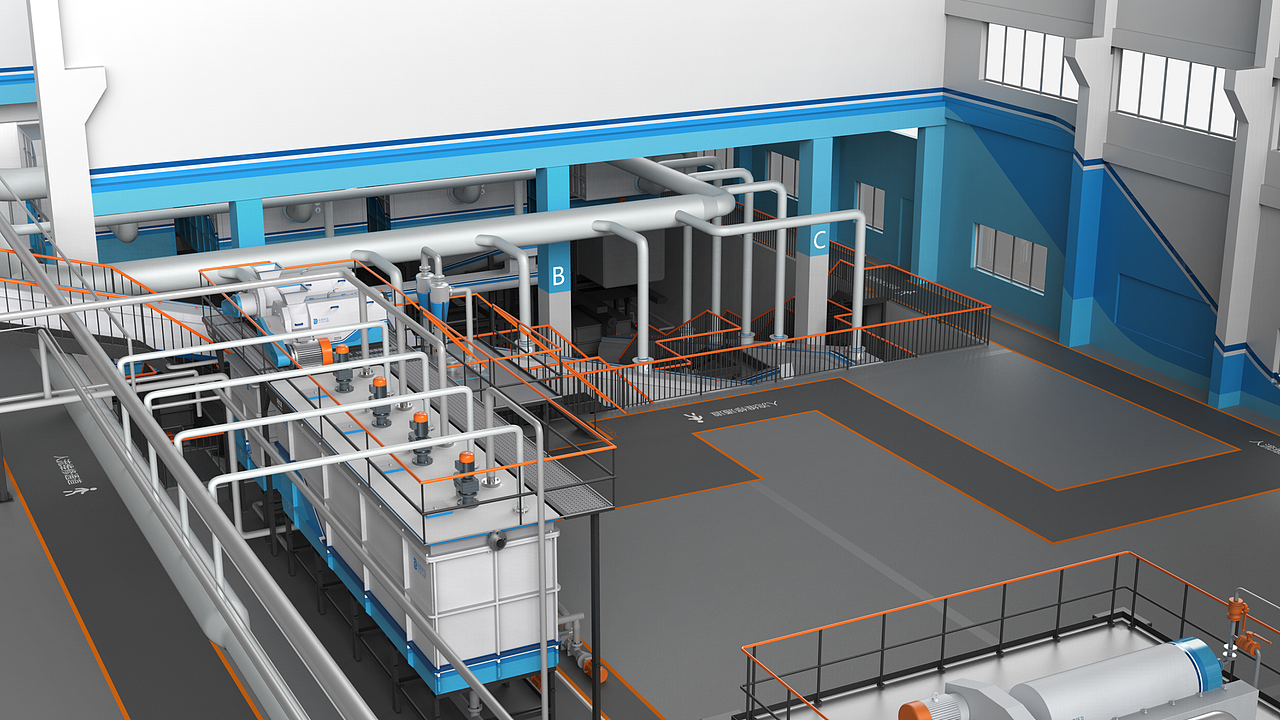 厨余垃圾工厂车间空间布局设计
