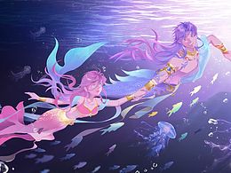 一直游到海水都变粉