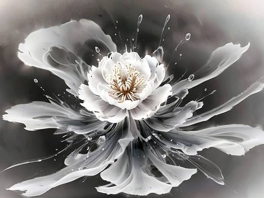 水墨幻境：绽放