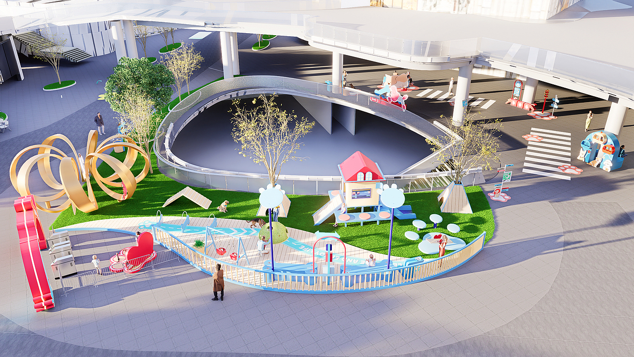 汪托邦—商业宠物乐园设计（图ZMzk5MjEzMzM2） - 商业空间设计 - 站酷设计师sang大树设计原创素材 - 站酷ZCOOL