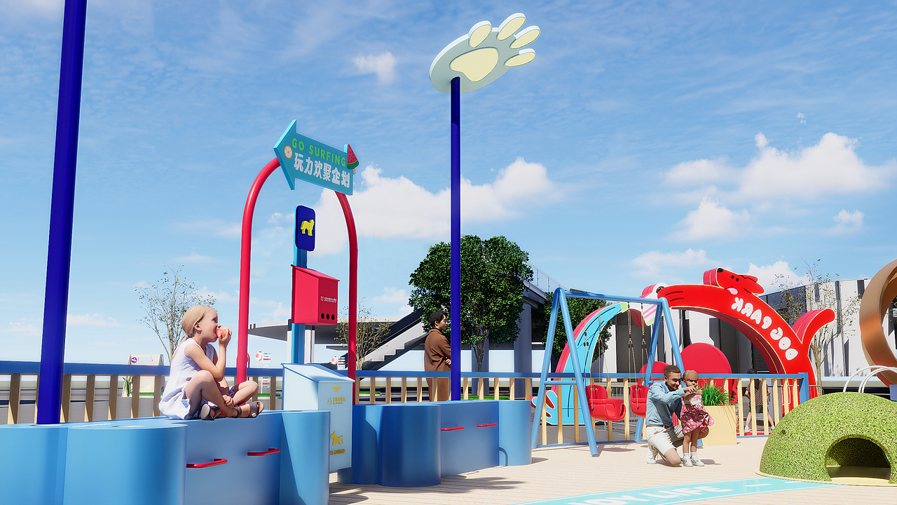 汪托邦—商业宠物乐园设计（图ZMzk5MjEzMzgw） - 商业空间设计 - 站酷设计师sang大树设计原创素材 - 站酷ZCOOL