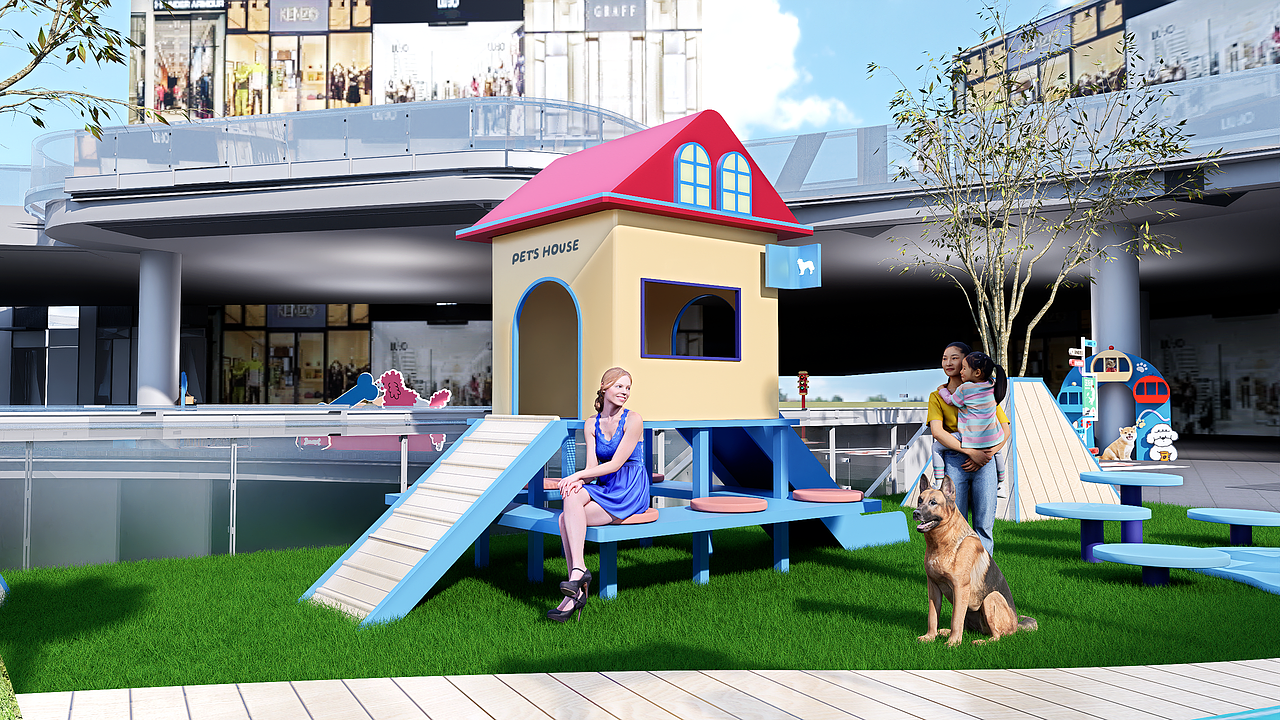 汪托邦—商业宠物乐园设计（图ZMzk5MjEzMzYw） - 商业空间设计 - 站酷设计师sang大树设计原创素材 - 站酷ZCOOL