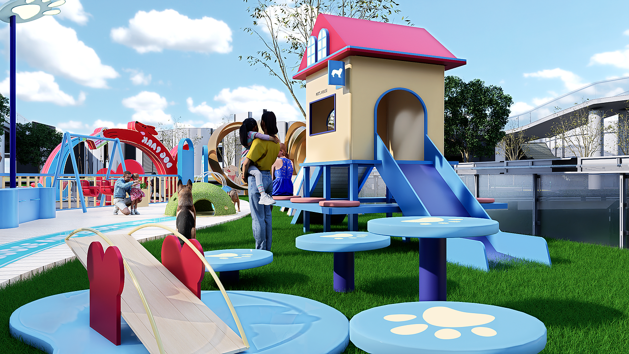 汪托邦—商业宠物乐园设计（图ZMzk5MjEzMzY0） - 商业空间设计 - 站酷设计师sang大树设计原创素材 - 站酷ZCOOL