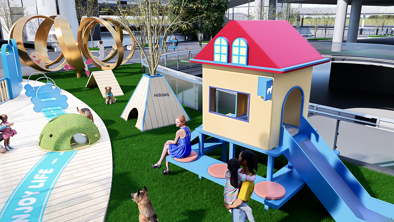 汪托邦—商业宠物乐园设计（图ZMzk5MjEzMzY4） - 商业空间设计 - 站酷设计师sang大树设计原创素材 - 站酷ZCOOL