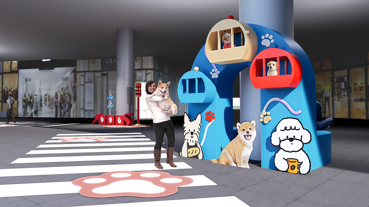 汪托邦—商业宠物乐园设计（图ZMzk5MjEzNDAw） - 商业空间设计 - 站酷设计师sang大树设计原创素材 - 站酷ZCOOL