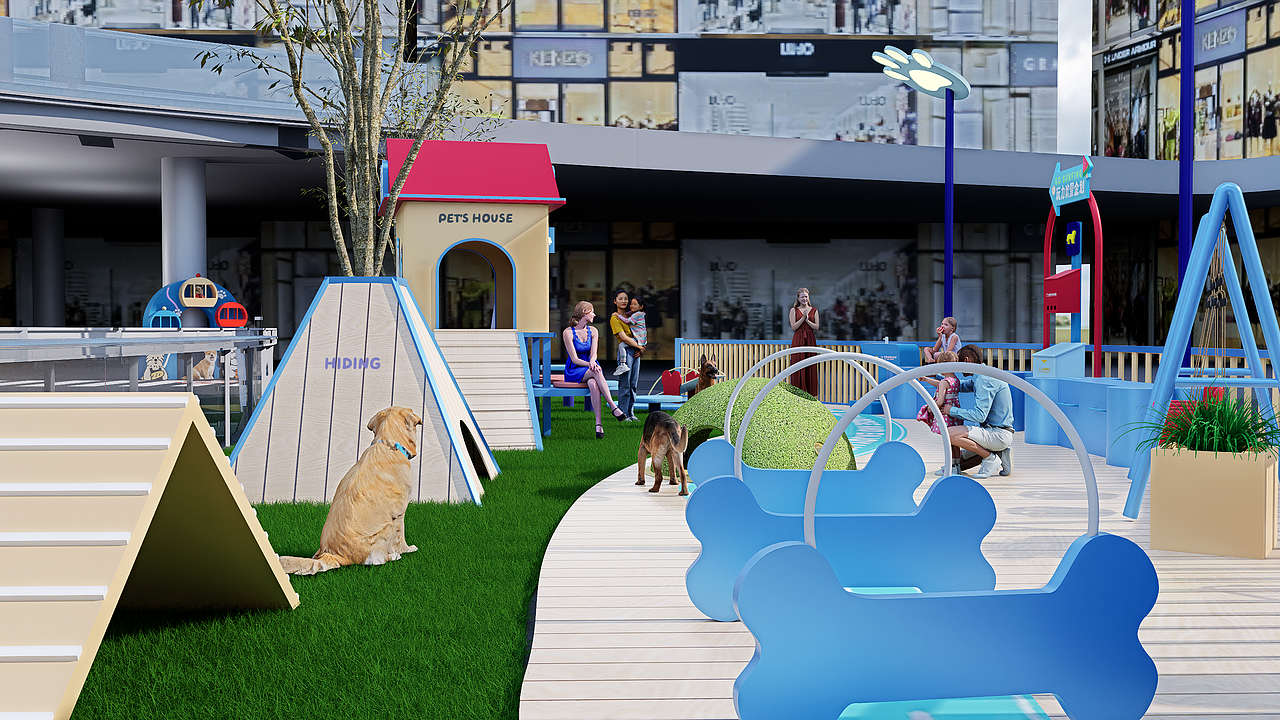 汪托邦—商业宠物乐园设计（图ZMzk5MjEzNDEy） - 商业空间设计 - 站酷设计师sang大树设计原创素材 - 站酷ZCOOL