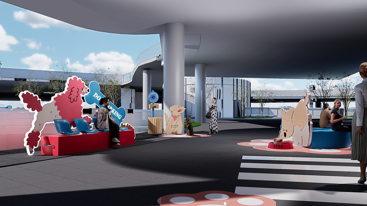 汪托邦—商业宠物乐园设计（图ZMzk5MjEzNDMy） - 商业空间设计 - 站酷设计师sang大树设计原创素材 - 站酷ZCOOL