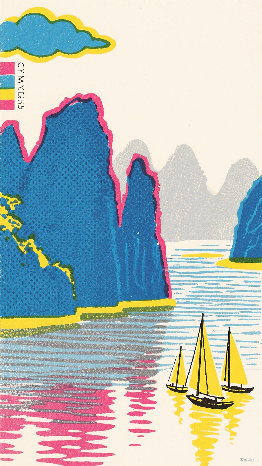 漓江印象（图ZMzk5MjE1Njc2） - 商业插画 - 站酷设计师adonai原创素材 - 站酷ZCOOL