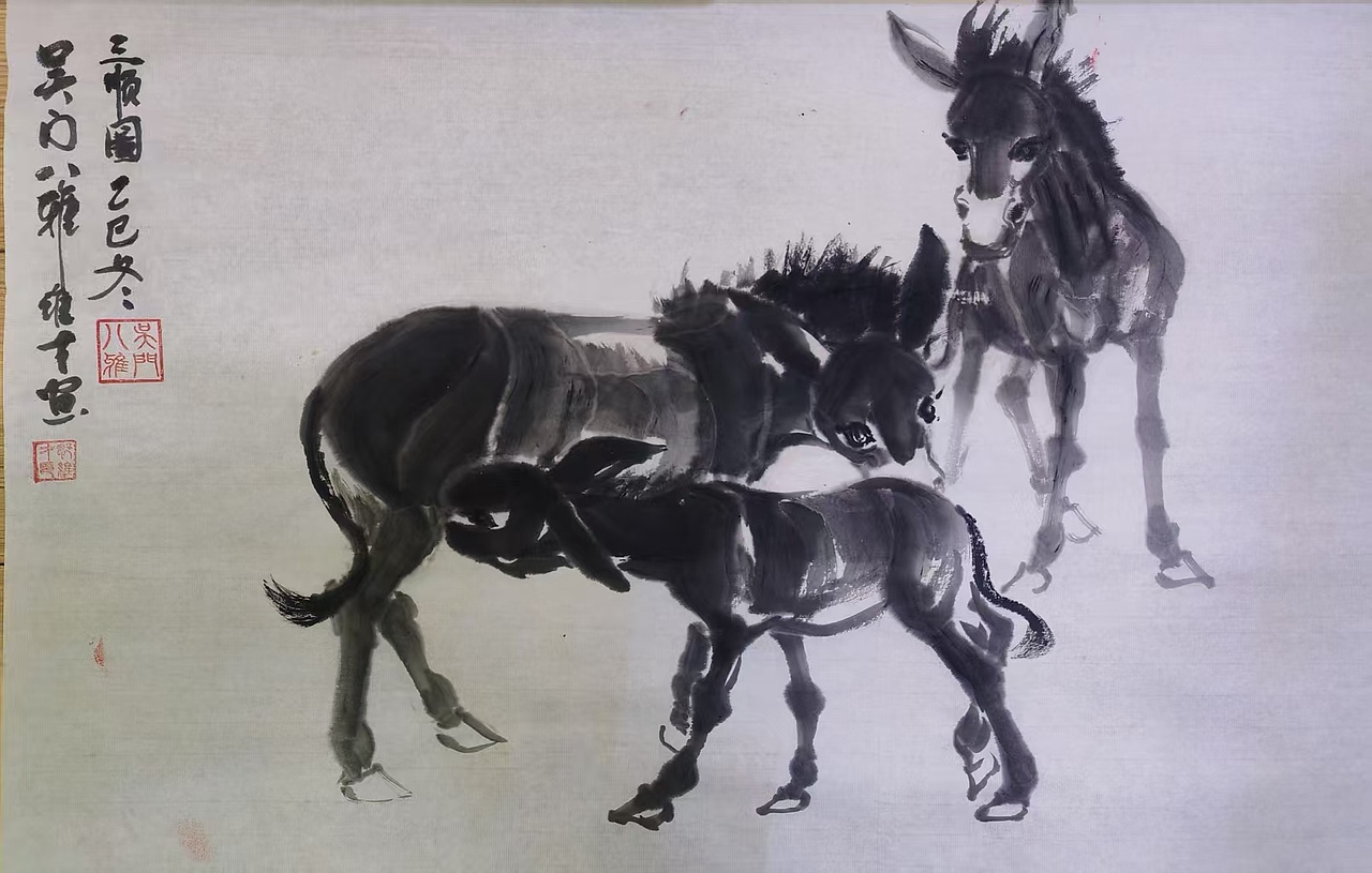 买家定制邹维才《三顺图》!邹维才黄胄再传弟子,四川