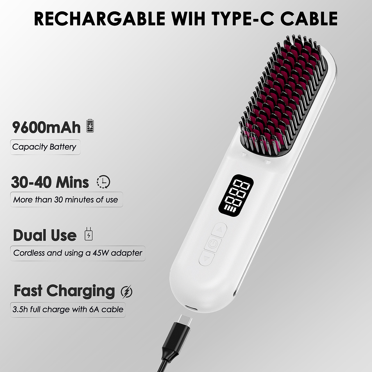 亚马逊主副图案例--美发梳