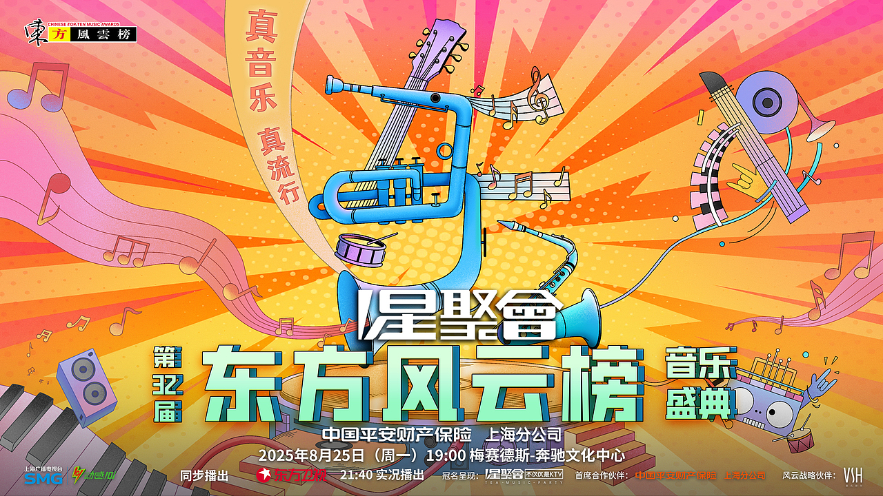 东方风云榜,插画海报