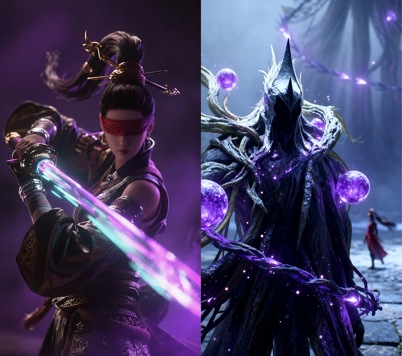 用AI做《永劫无间》CG概念延展（系列2）（图ZMzk5MjI1OTI4） - 宣传片 - 站酷设计师AIGC炼丹师原创素材 - 站酷ZCOOL