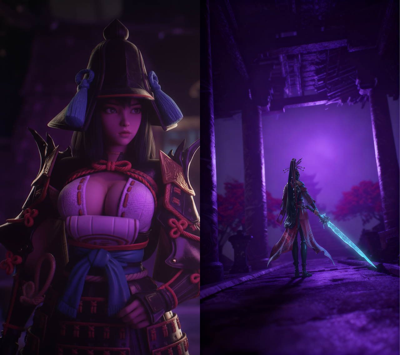 用AI做《永劫无间》CG概念延展（系列2）（图ZMzk5MjI1OTI0） - 宣传片 - 站酷设计师AIGC炼丹师原创素材 - 站酷ZCOOL