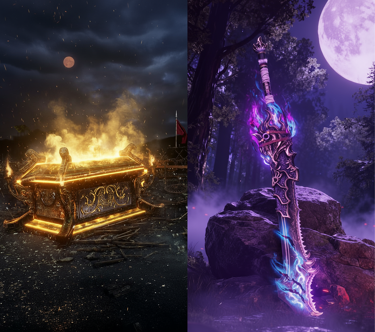 用AI做《永劫无间》CG概念延展（系列2）（图ZMzk5MjI1OTMy） - 宣传片 - 站酷设计师AIGC炼丹师原创素材 - 站酷ZCOOL