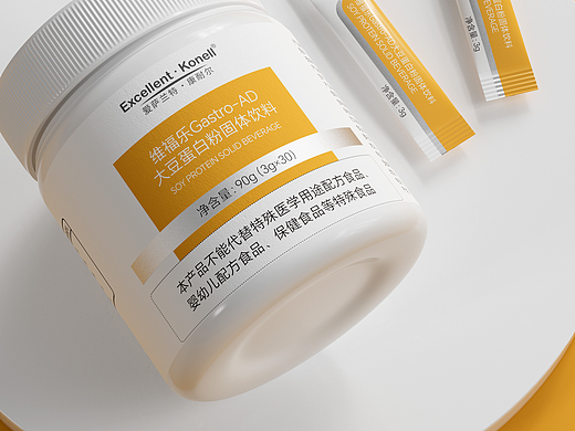 《Excellent·Konell》大豆蛋白粉包装 | 董得原创作品