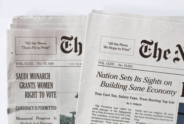 Counterfeit Newspaper ©Kelli Anderson
Via Kelli Anderson