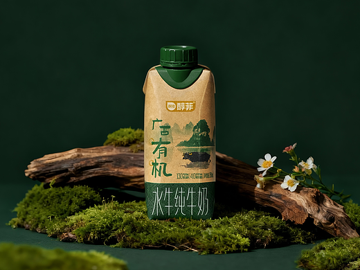 百菲酪高端品牌-醇菲 | 有机水牛纯牛奶 包装设计