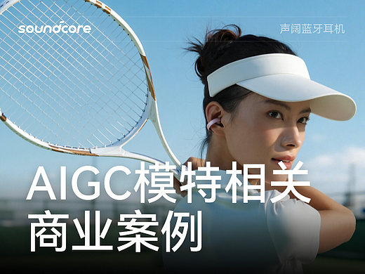 soundcore蓝牙耳机AIGC模特相关设计 | AIGC案例