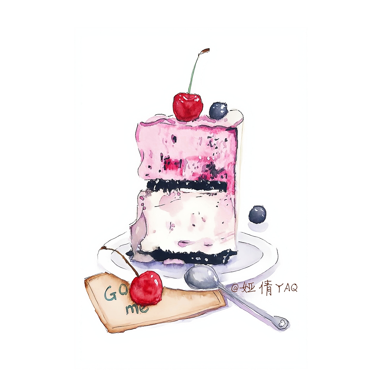 甜点蛋糕——新手水彩15-17