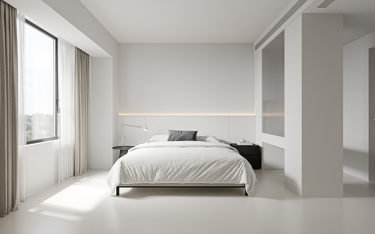 1986设计｜极简主义白色的房子，宁静与自由（图ZMzk5MjQ5OTY0） - 家装设计 - 站酷设计师1986设计原创素材 - 站酷ZCOOL