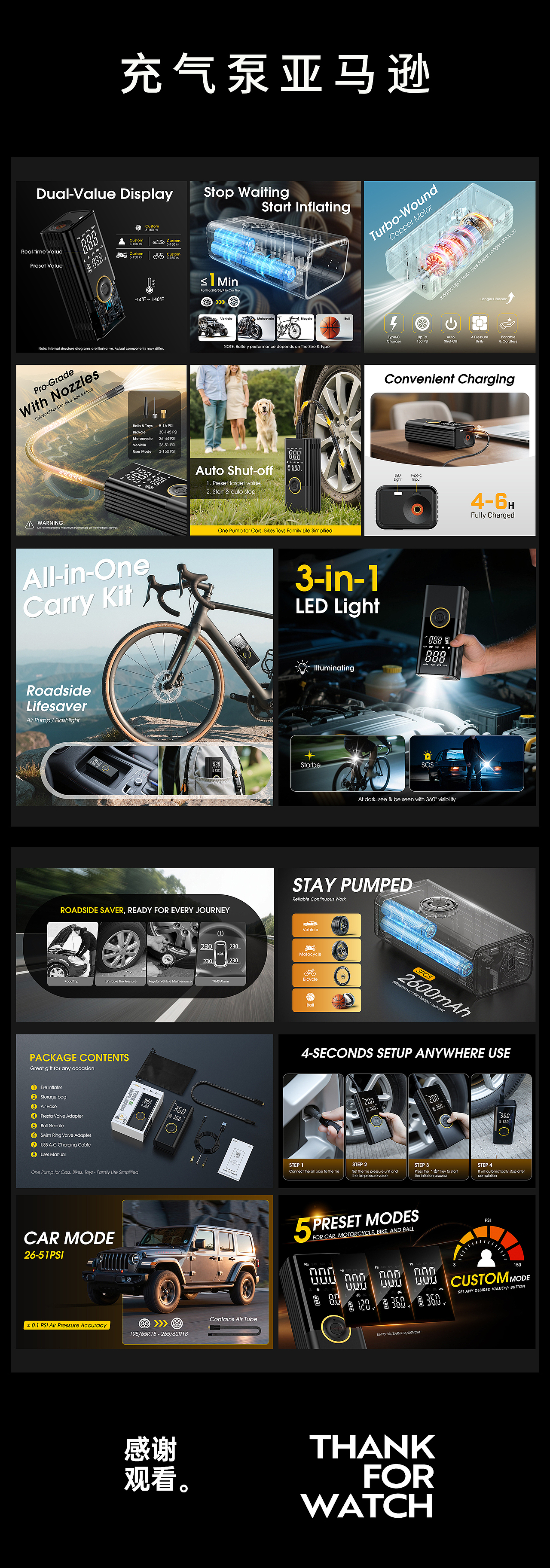 Amazon亚马逊设计丨无线充气泵