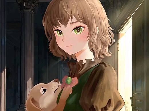 茜珍头发长长了一点点