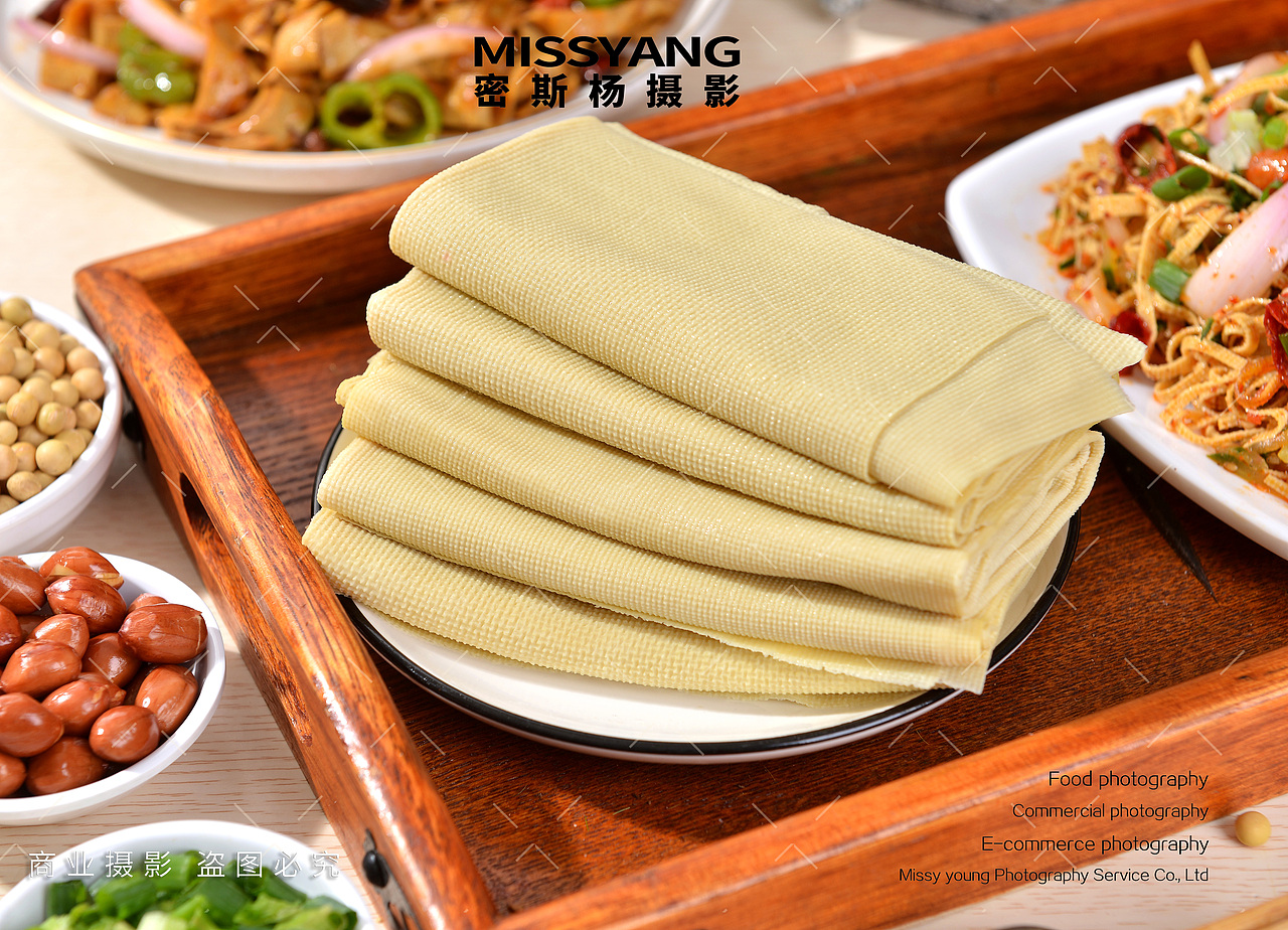 生鲜豆腐皮干豆腐拍摄|电商美食千张摄影|×郑州密斯杨