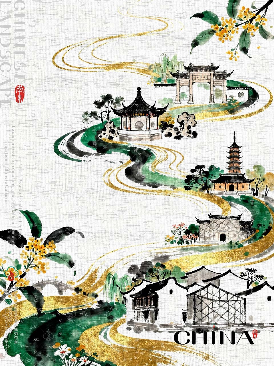 拙政狮林寒山寺,桂茉白兰玳玳香染苏州