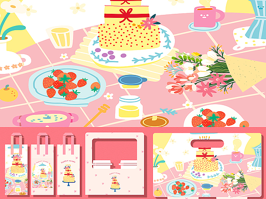 烘焙包装设计 | 甜品派对