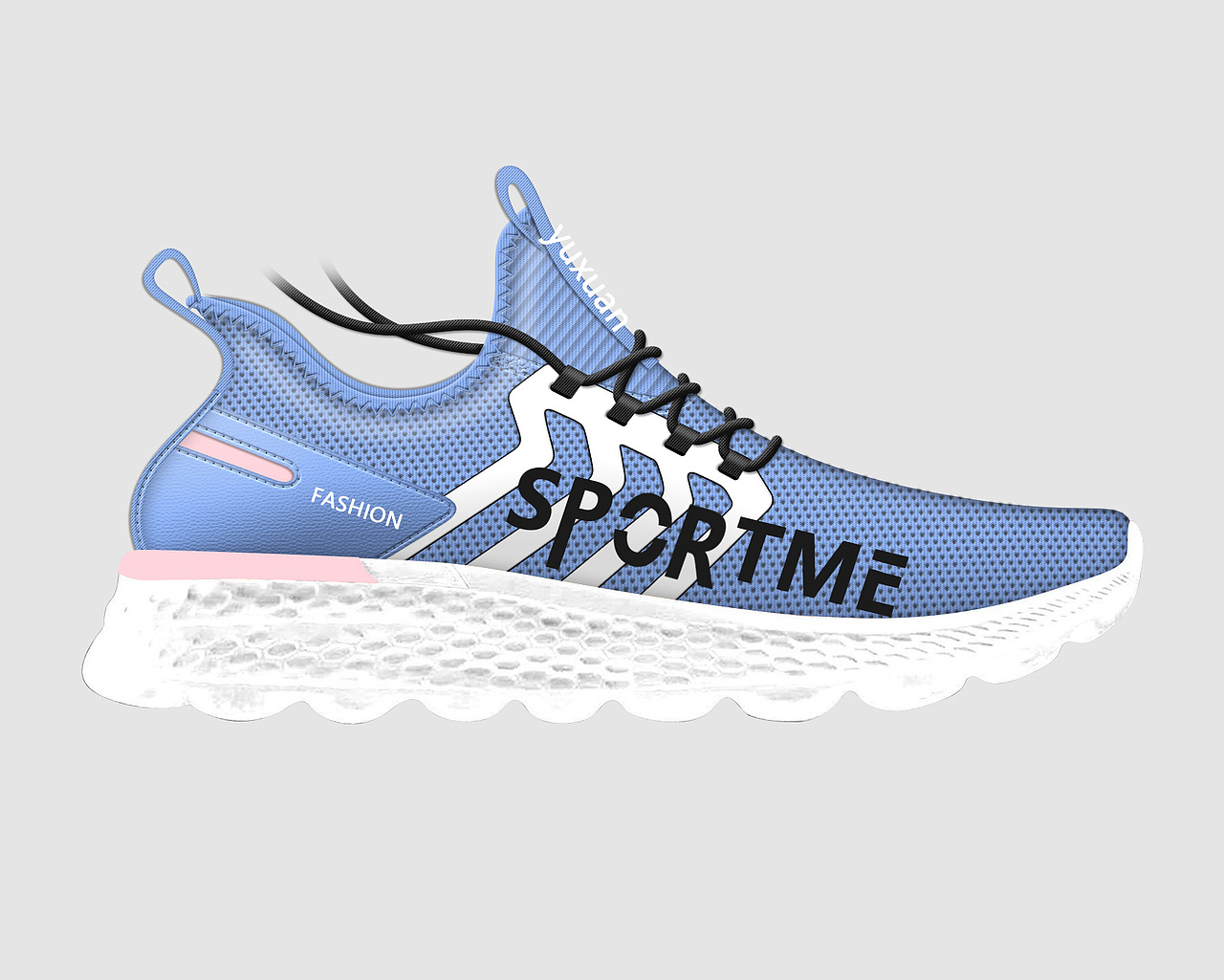 鞋样电脑配色教程 PS教程 运动鞋配色 飞织鞋设计