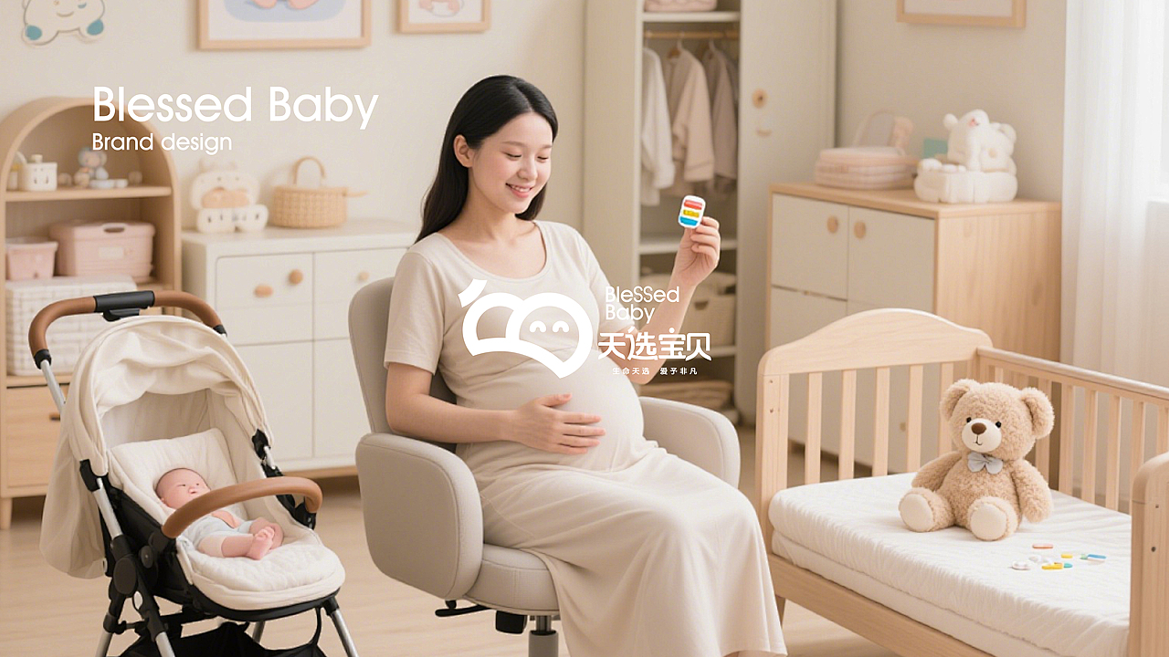 blessed baby品牌设计（图ZMzk5MjYyNDg0） - 品牌 - 站酷设计师我就是个垃圾原创素材 - 站酷ZCOOL