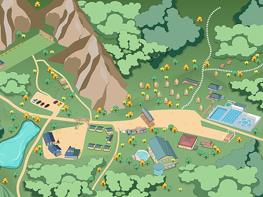 营地平面布局点位图