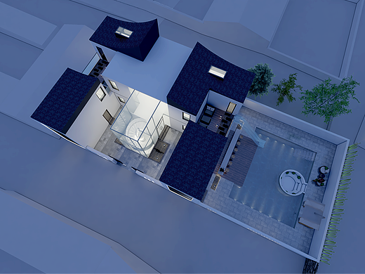 乡居民宿建筑空间一体设计