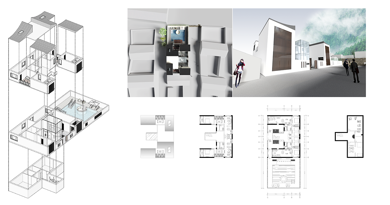 乡居民宿建筑空间一体设计