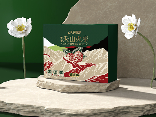 AONE黑脉 | 阿康天山火枣礼盒包装设计