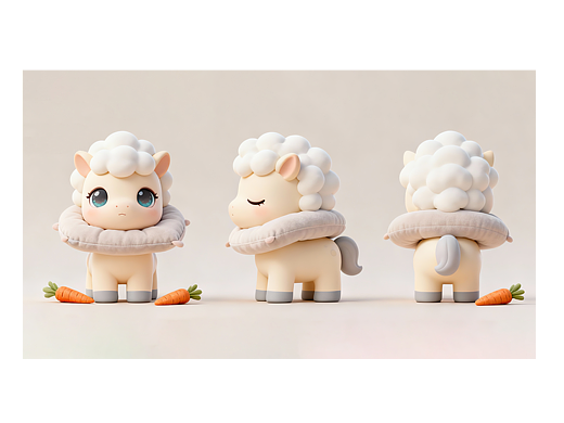 【全AIGC】马年IP设计，马芙芙祝您马上发财！