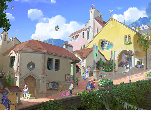 艺数绘讲师作品分享|洛克猴杜震《妖精镇》