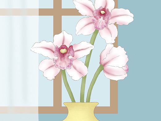 百合花（個人主頁-ZNzI4MjA4MDQ=） - 藝術(shù)插畫 - 站酷設(shè)計(jì)師自在的在原創(chuàng)素材 - 站酷ZCOOL