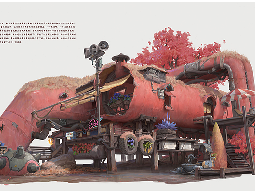艺数绘讲师作品|陈克凡《废墟营地》
