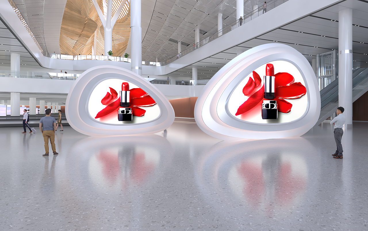 厦门机场广告艺术装置创意