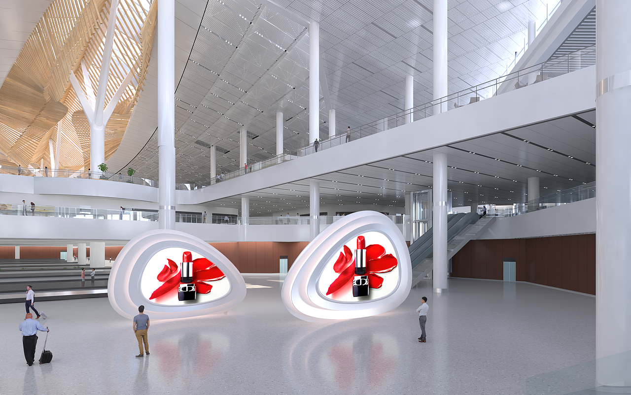 厦门机场广告艺术装置创意