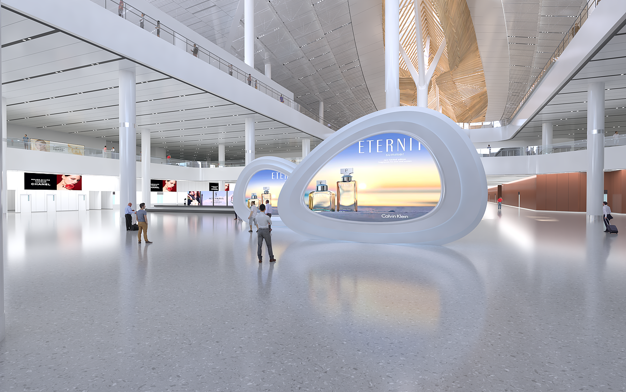 厦门机场广告艺术装置创意