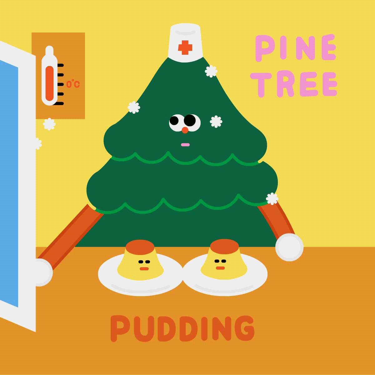 松树，布丁，医生，分离，粗心